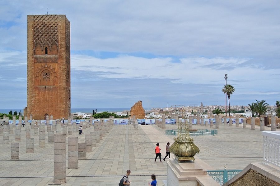 Hassan Tower and square in Rabat Morocco travel destination