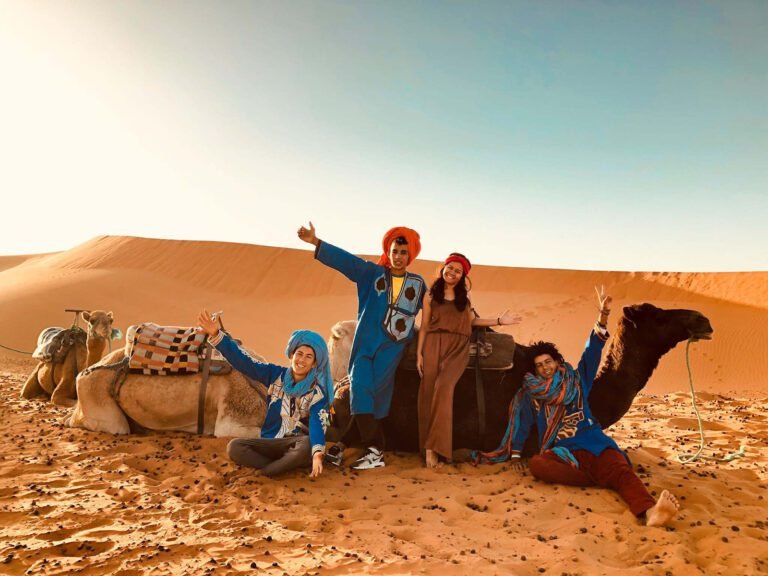 Camel trekking experience in Merzouga Sahara Desert Morocco